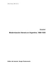 Dossier Modernización literaria en Argentina 1880-1930 _co…