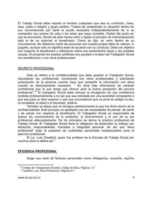 Filosofía, valores y principios del Trabajo Social. La ética profesional.