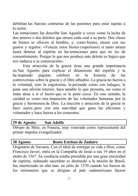 SANTORAL DEL MES —Sed santos para mí, porque yo, Yahvé, soy ...