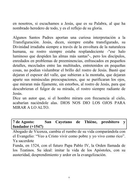 SANTORAL DEL MES —Sed santos para mí, porque yo, Yahvé, soy ...