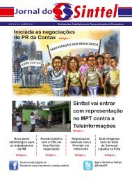 Jornal do - sinttel-pe