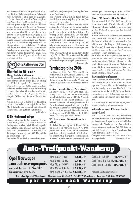 **WIR November 2005 - Amt Eggebek