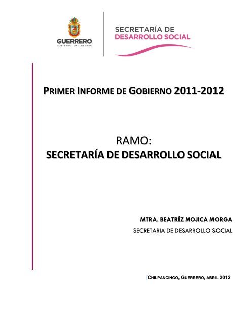 Primer informe de gobierno 2011 -2012 - Estado de Guerrero