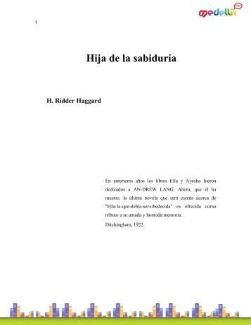 Haggard_ H. Ridder- Hija de la sabiduría.pdf
