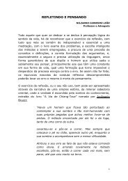 REFLETINDO E PENSANDO