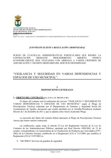 “vigilancia y seguridad en varias dependencias y espacios de uso ...