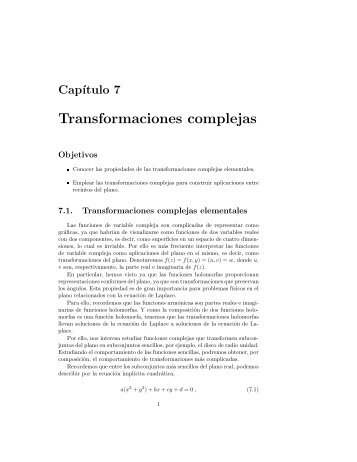 Transformaciones complejas