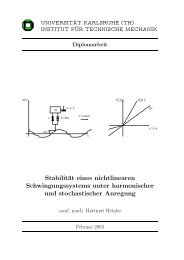 Stabilität eines nichtlinearen Schwingungssystems unter ...