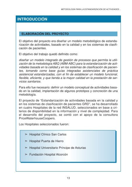 Guías integradas asistenciales. Metodología para la ...