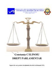 Constan a C ĂLINOIU DREPT PARLAMENTAR