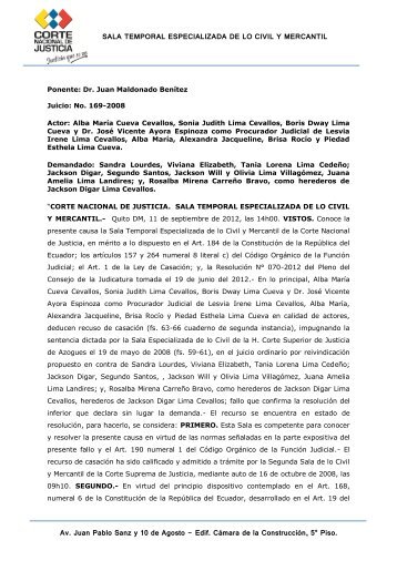 RESOLUCION 169-2008.pdf - Corte Nacional de Justicia