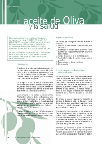 El aceite de Oliva - Ibermutuamur