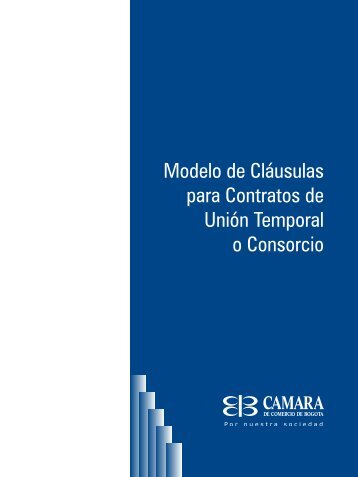 Modelo de Cláusulas para Contratos de Unión Temporal o Consorcio