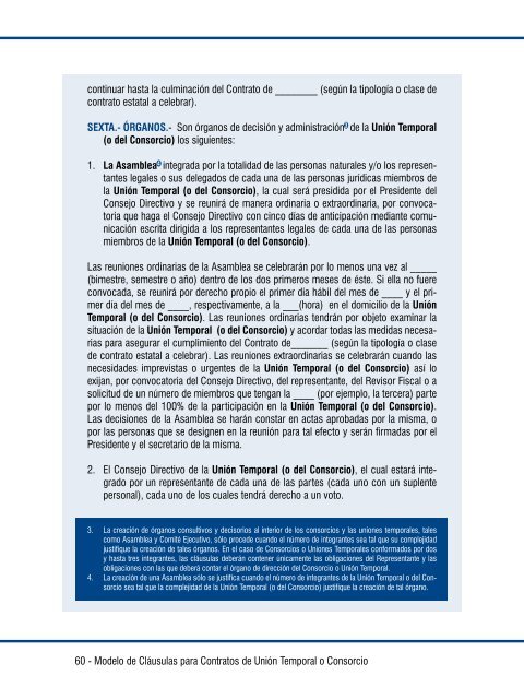 Modelo de Cláusulas para Contratos de Unión Temporal o Consorcio