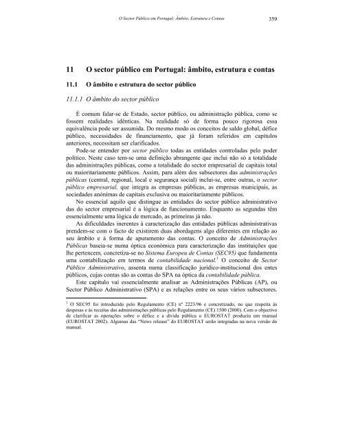 11 O sector público em Portugal - Instituto Superior de Economia e ...