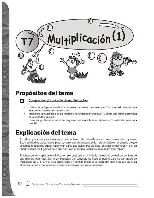 Tema 7. Multiplicación - Mineduc