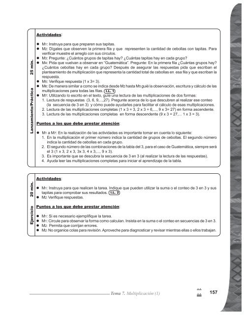 Tema 7. Multiplicación - Mineduc