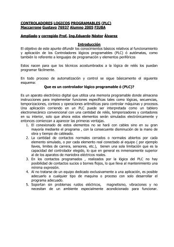 Controladores lógicos programables (PLC)