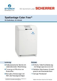 Produktblatt Spaltanlage ColorFree (PDF) - SCHERRER