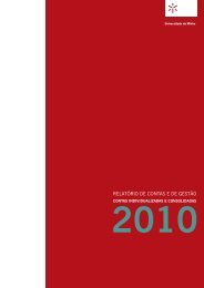 Relatório de Contas e de Gestão 2010 - Universidade do Minho