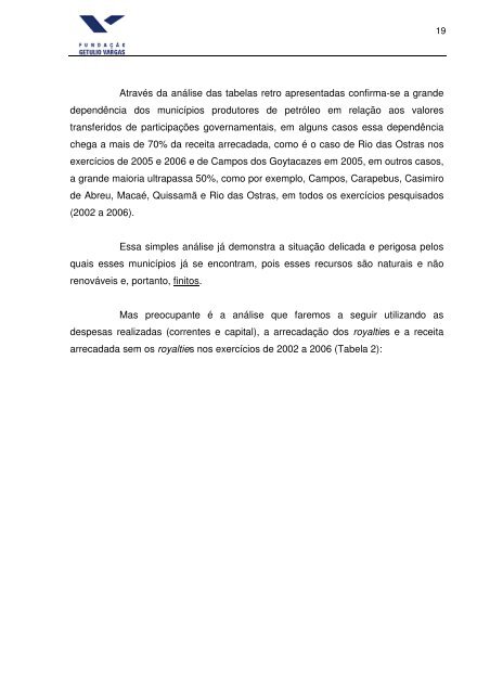 fundação getulio vargas escola de contas e gestão ... - ECG / TCE-RJ