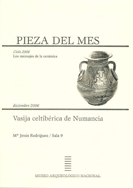 Vasija numantina - Museo Arqueológico Nacional