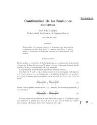 Continuidad de las funciones convexas - Universidad Autónoma de ...