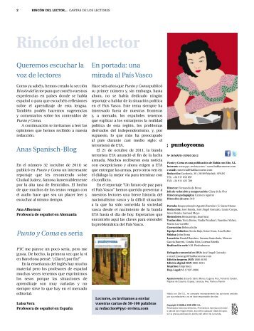 Rincón del lector - Punto y Coma