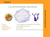 La envolvente convexa - Departamento de Informática