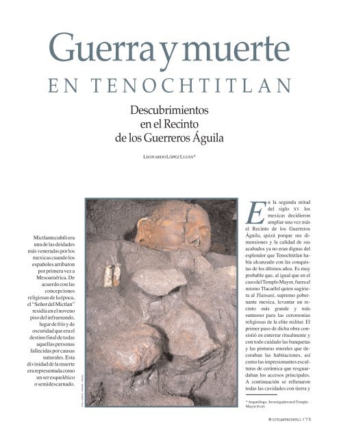 Guerra y muerte en Tenochtitlan - Mesoweb