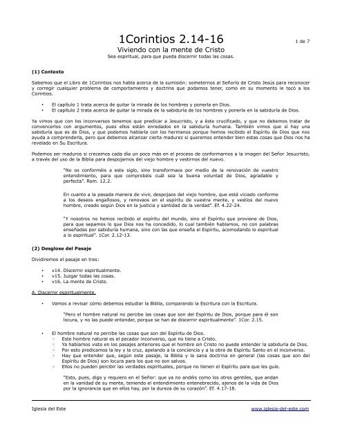 La Mente De Cristo Pdf