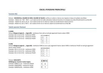 excel - FILOWEB.it