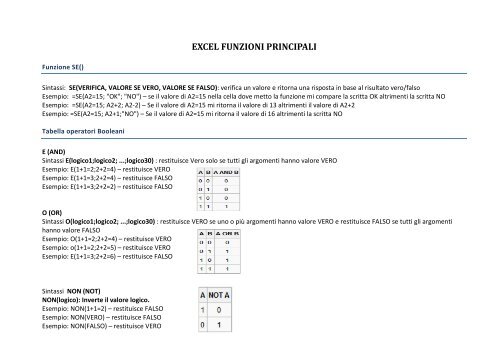 excel - FILOWEB.it