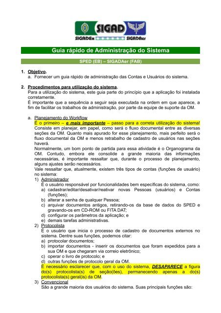 Guia 01 - Administração de contas e usuários(planejamento do ...