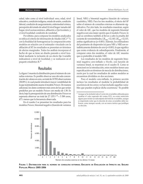 Análisis estadístico para datos de conteo - Instituto Nacional de ...