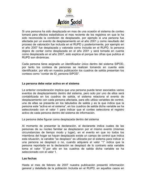 Guía de consulta salidas estadísticas pagina WEB - Acción social