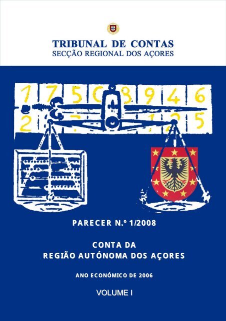PARECER N.º 1/2008 CONTA DA REGIÃO AUTÓNOMA DOS ...