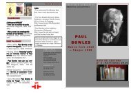 PAUL BOWLES - Instituto Cervantes de Tánger