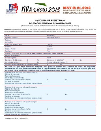 G FORMA DE REGISTRO O - Canirac