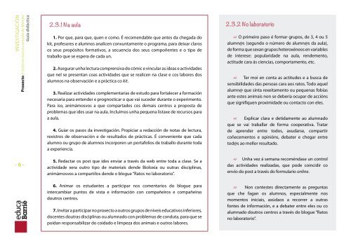 Guía didáctica do proxecto - Ratos no Laboratorio 2012 - educaBarrié