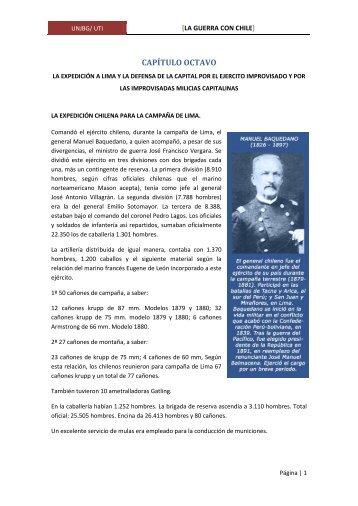 la guerra con chile - Universidad Nacional Jorge Basadre Grohmann