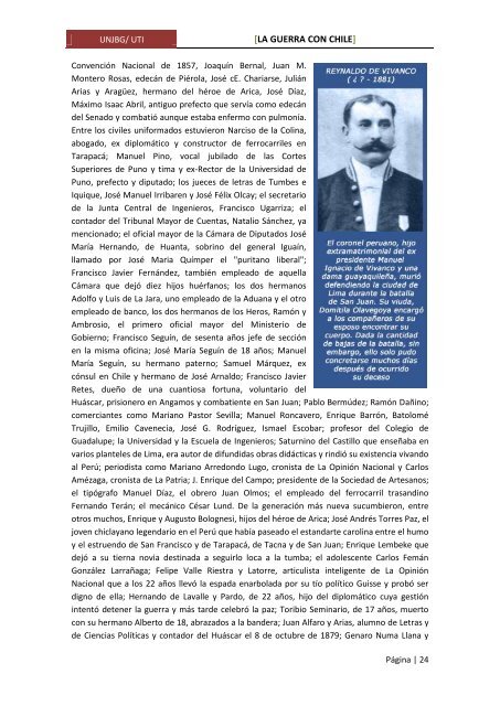 la guerra con chile - Universidad Nacional Jorge Basadre Grohmann