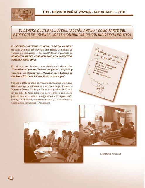 Descargar Revista en PDF - Centro Cultural Juvenil Acción Andina