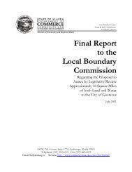 Gustavus Annexation Final Report.pdf - Alaska Department of ...