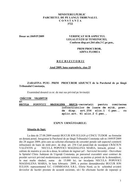 Ministerulpublic Parchetul De Pe LangÄ Tribunalul