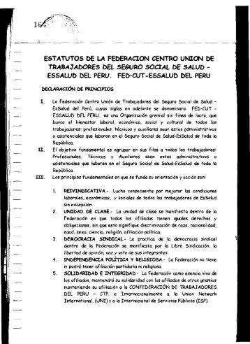 estatuto fed - cut - federacion centro union de trabajadores del ...