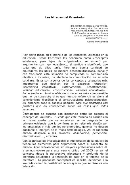 Revista Mexicana de Orientación Educativa - Sitio Web del Sistema ...