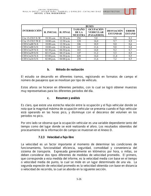 5. ESTUDIO DE TRANSITO - Metrocali