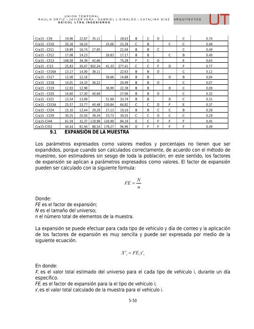 5. ESTUDIO DE TRANSITO - Metrocali