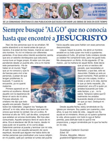 que no conocía hasta que encontré a JESUCRISTO - RDQ Ministry